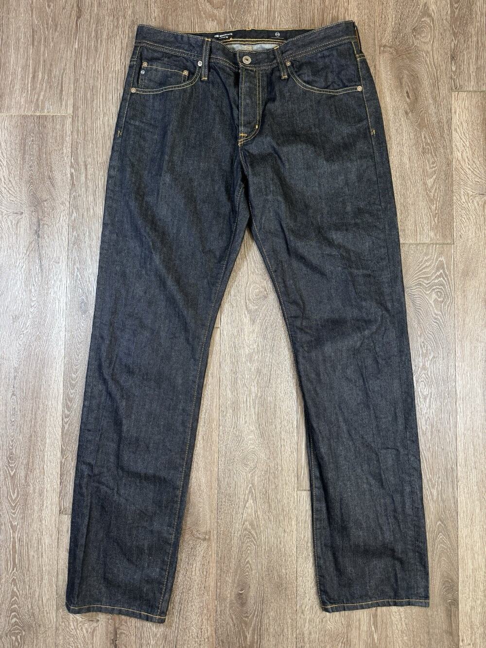 AG Adriano Goldschmied Mens 34x34 The Graduate Tailored Leg Dark Wash Blue